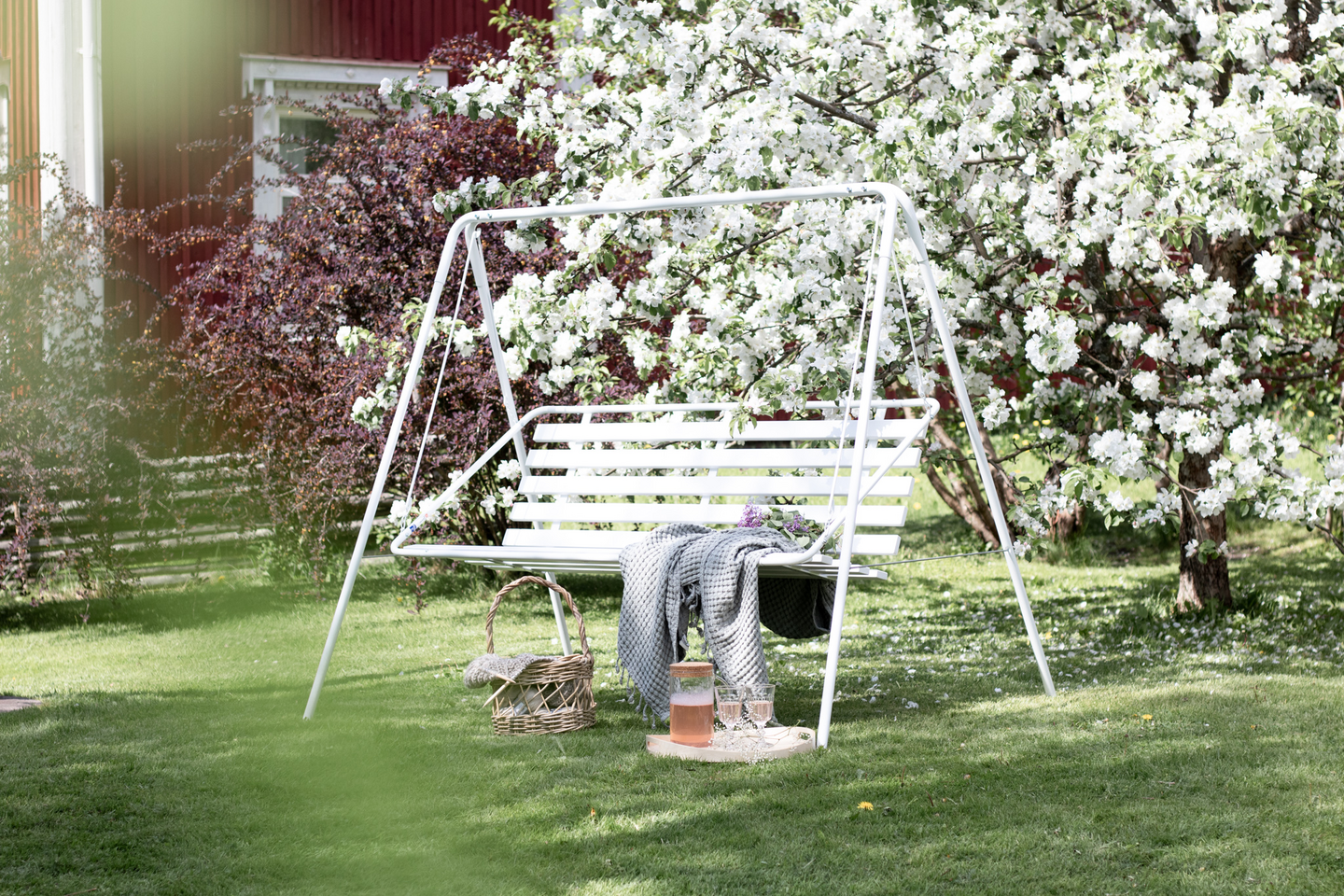 Keinu Varax Suvisaari 3-istuttava valkoinen