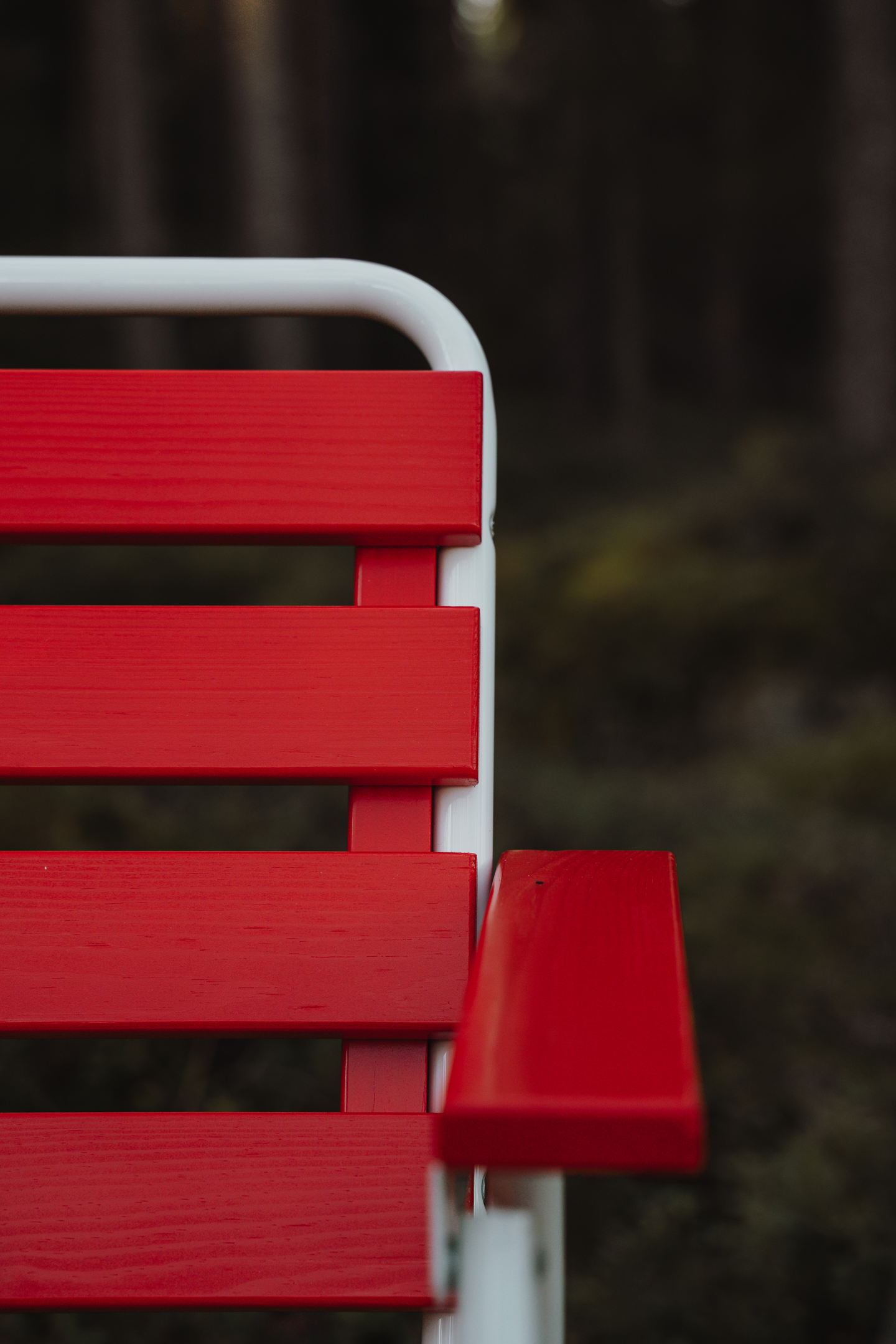 Taittotuoli Varax Retro puna/valkoinen