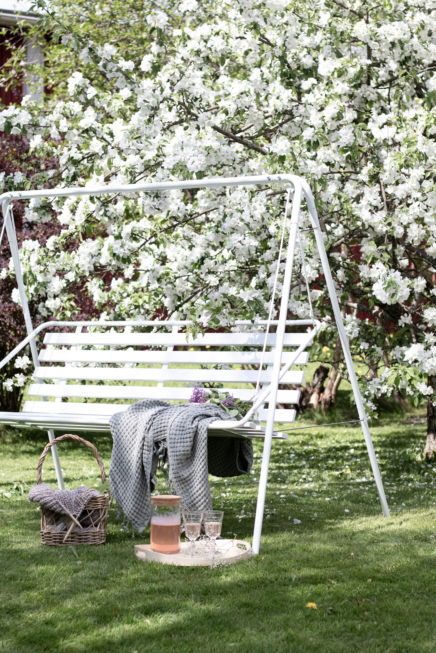 Keinu Varax Suvisaari 3-istuttava valkoinen