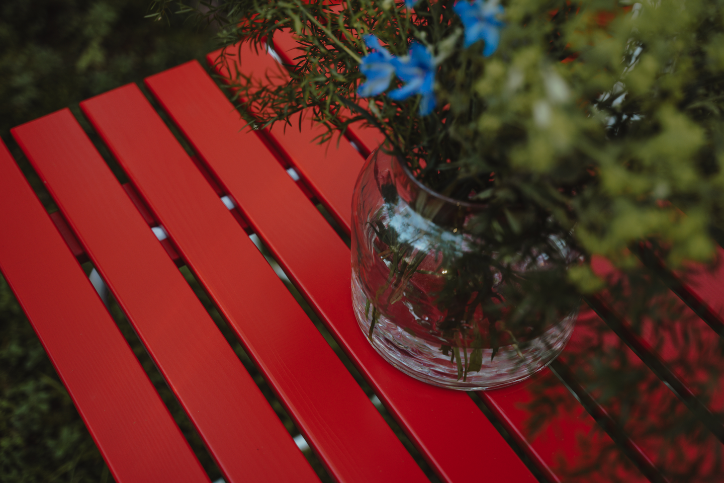 Taittopöytä Varax Retro 75x50cm puna/valkoinen