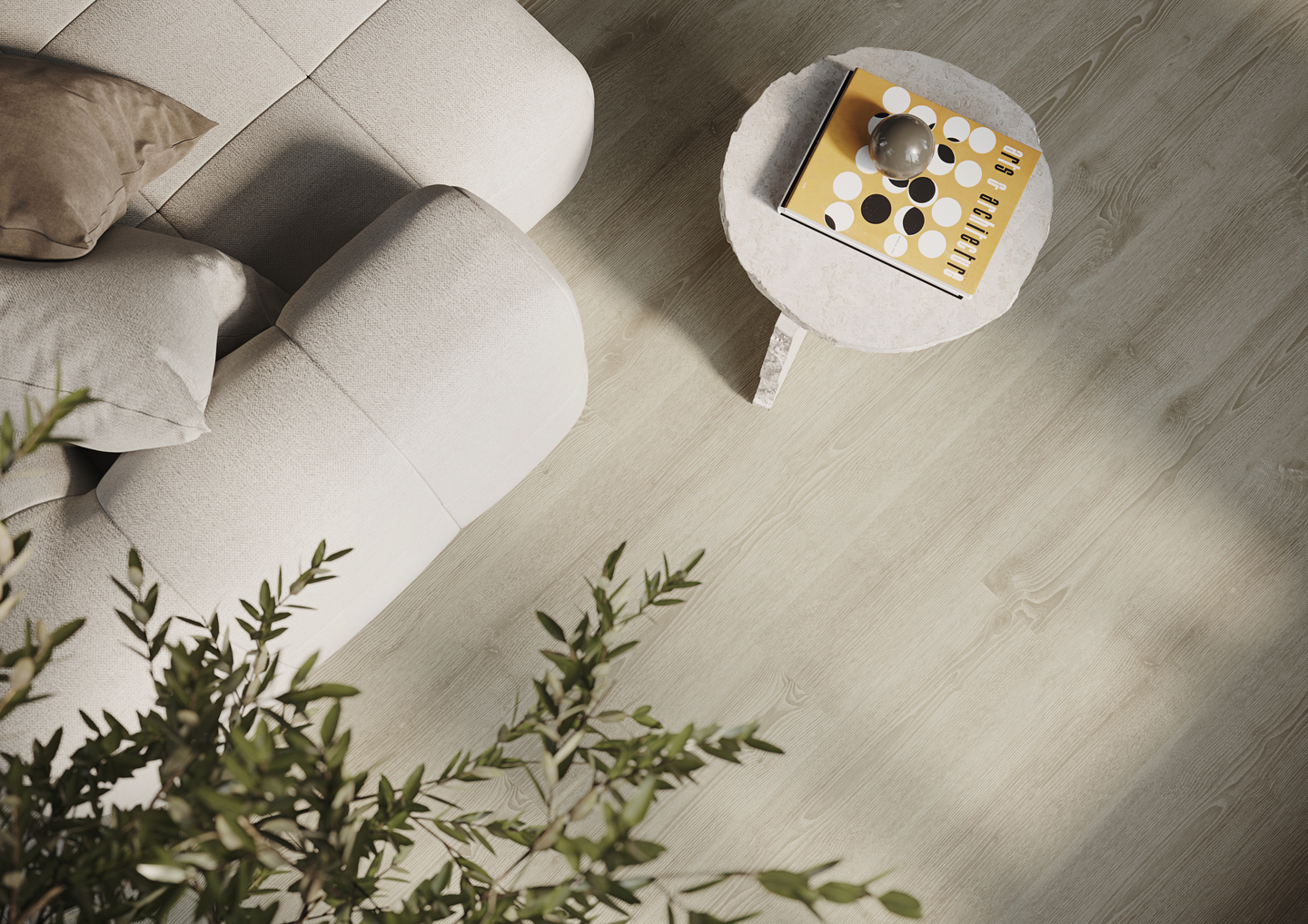 VINYLPLATTA TARKETT ID55CL SCAN OAK LT BEIGE 4V 19,70X121,70