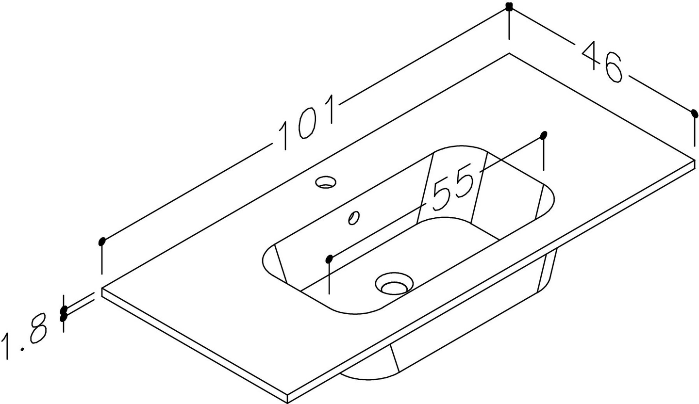 Pesuallas Cello W Plus L101 S46cm valkoinen