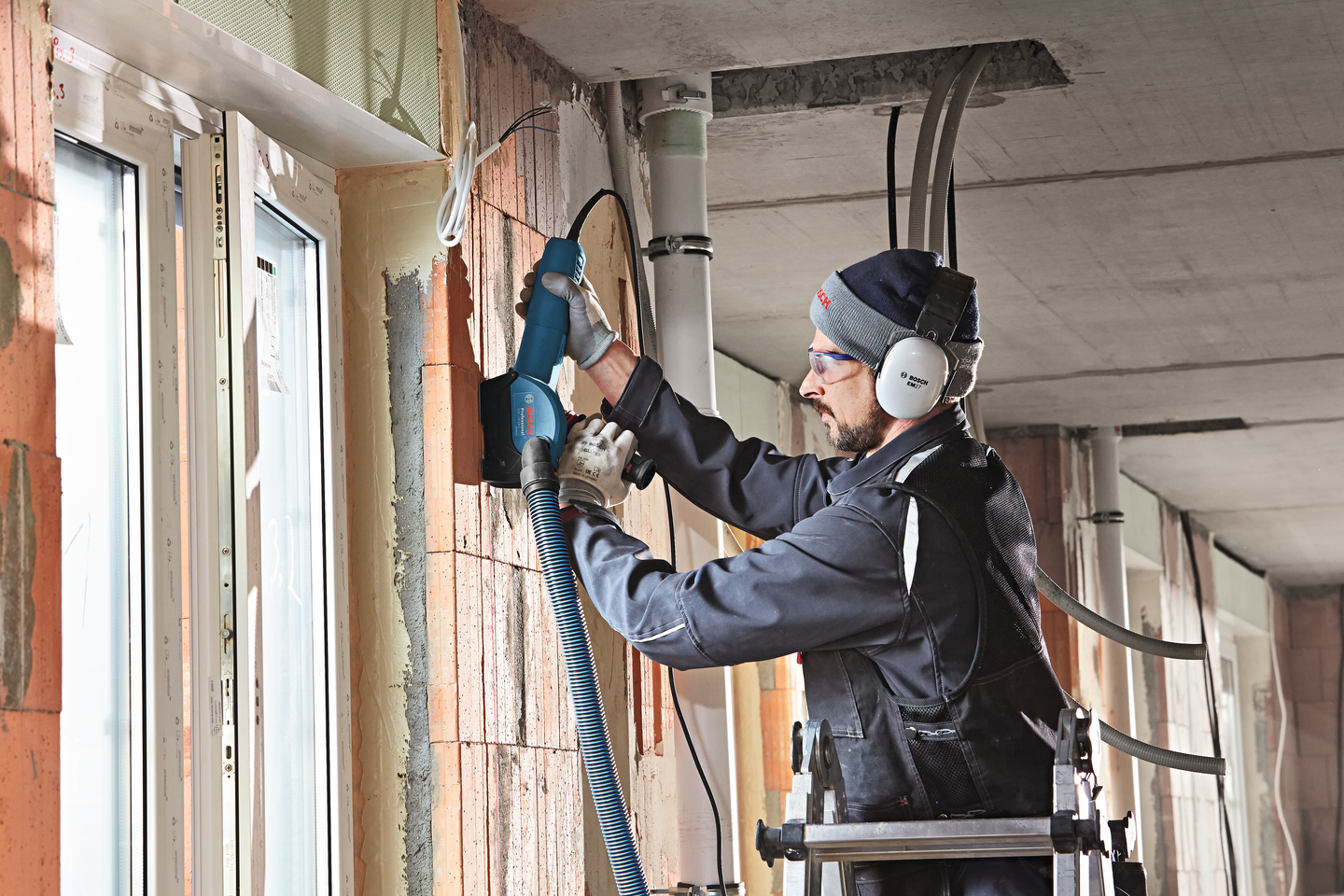 Pölynpoistoadapteri Bosch GDE 125 ea-t kulmahiomakoneelle