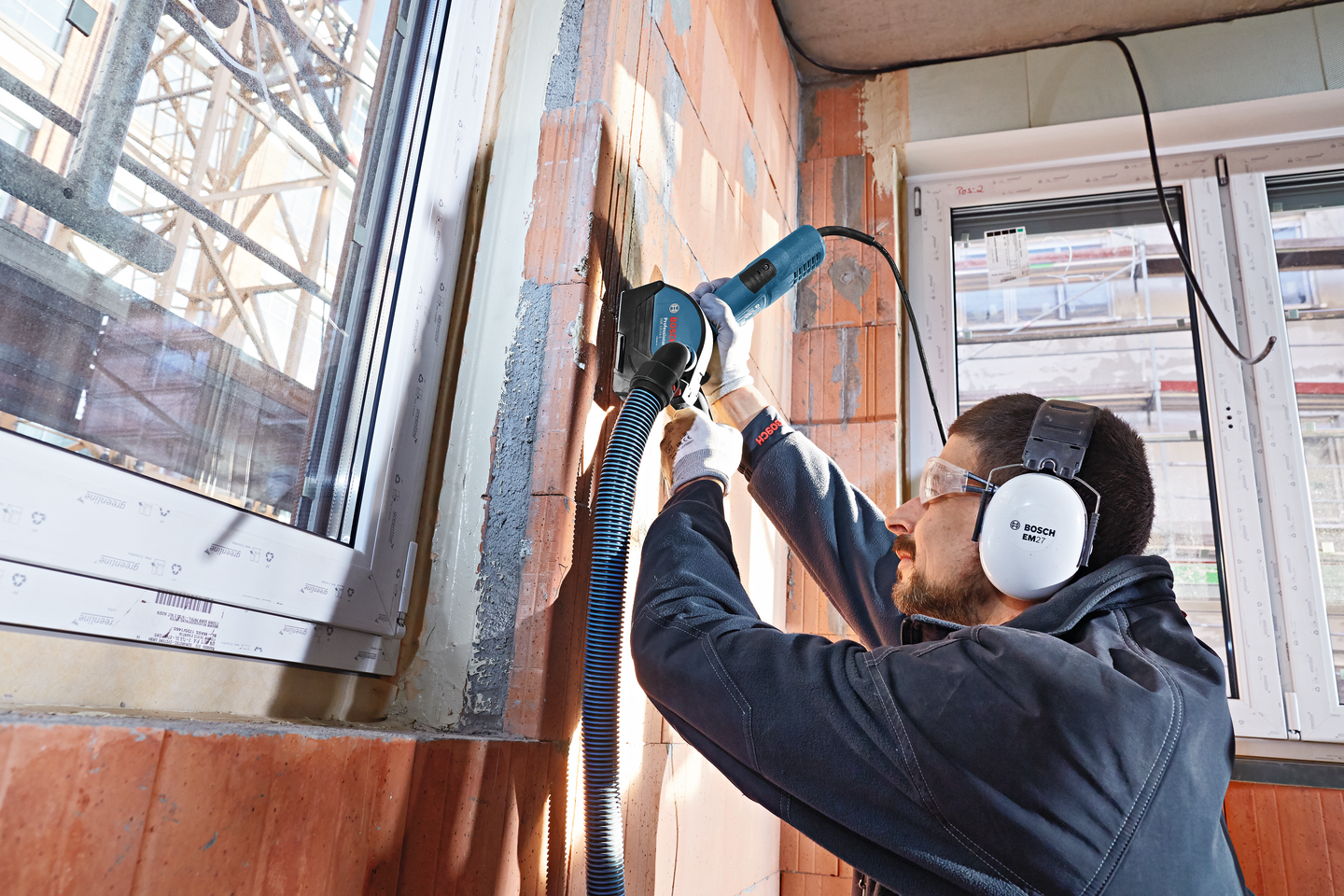 Pölynpoistoadapteri Bosch GDE 125 ea-s kulmahiomakoneelle