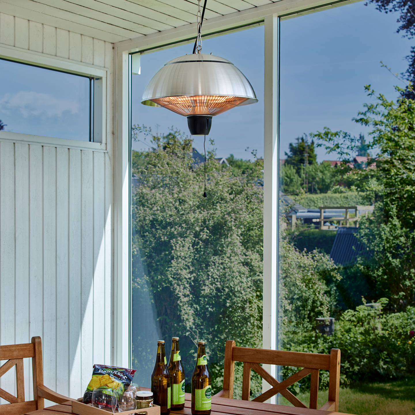 Terassilämmitin Hortus ripustettava malli 600/1500W hopea