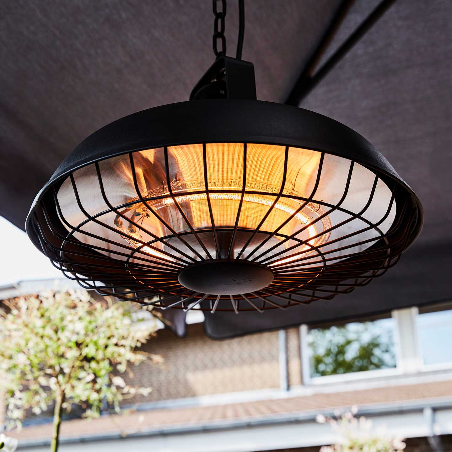 Terassilämmitin Hortus 600/1200/1800 W ripustettava malli kaukosäätimellä