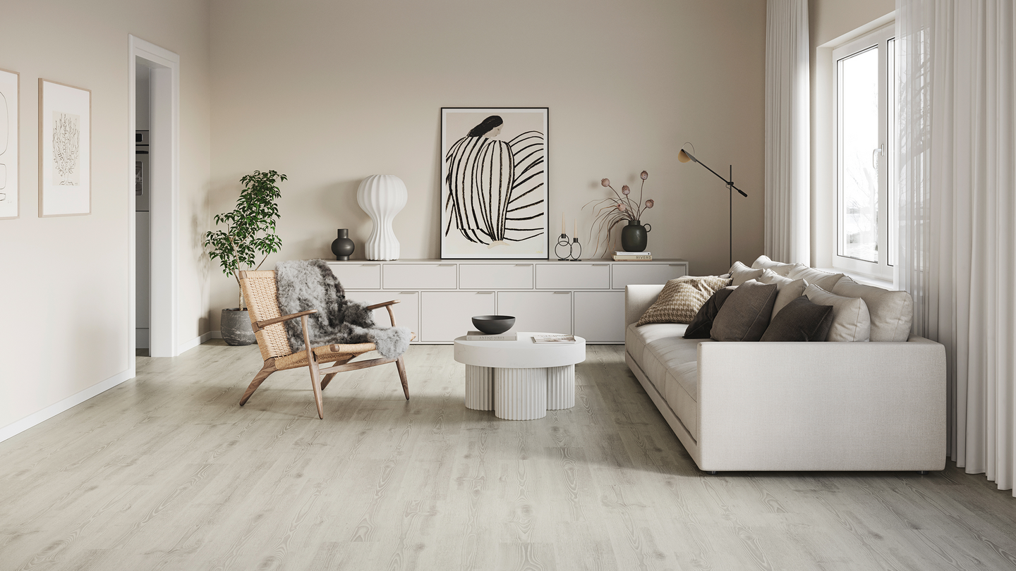 VINYLPLATTA TARKETT ID55CL SCAN OAK MD GREY 4V 19,70X121,70