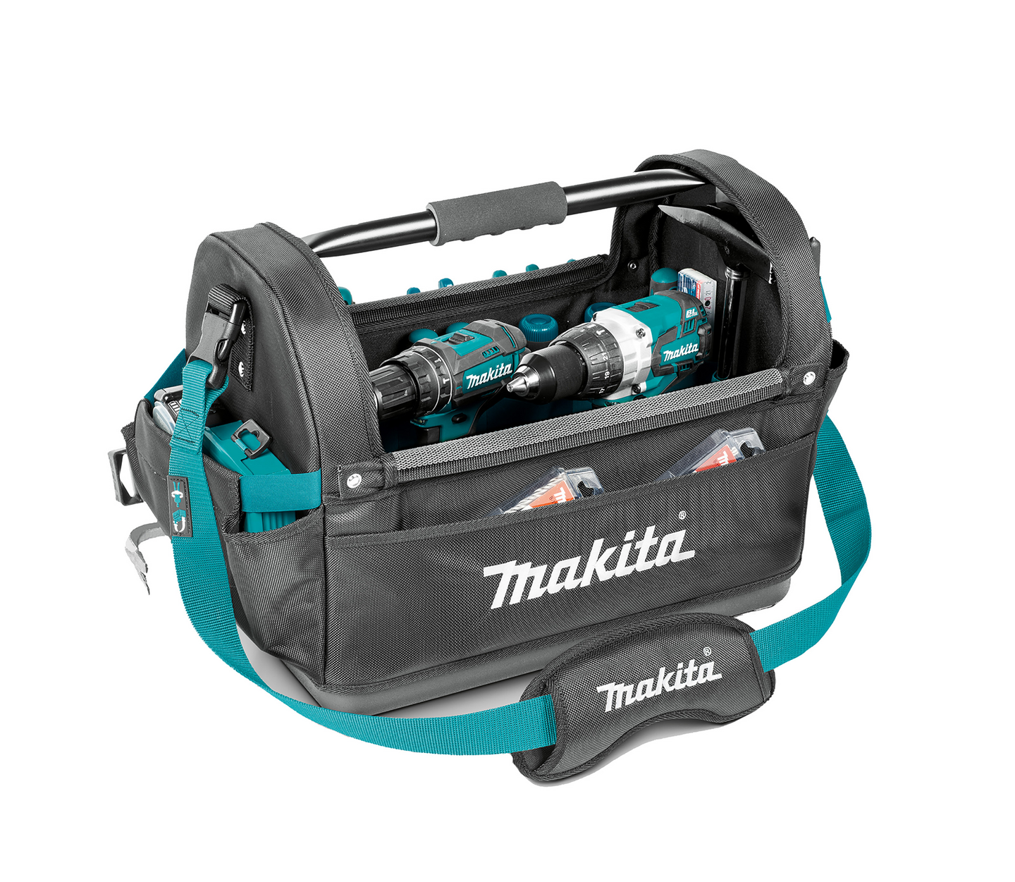VERKTYGSVÄSKA MAKITA 49CM ÖPPEN, ÖPPEN 10 FICKOR 29,7 LITER