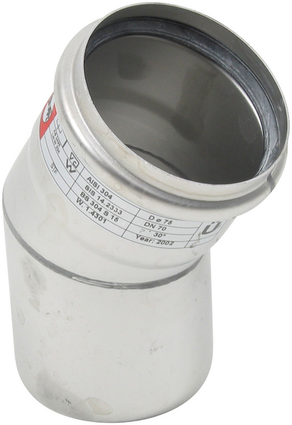 Kulmayhde Blücher haponkestävä teräs 75x30