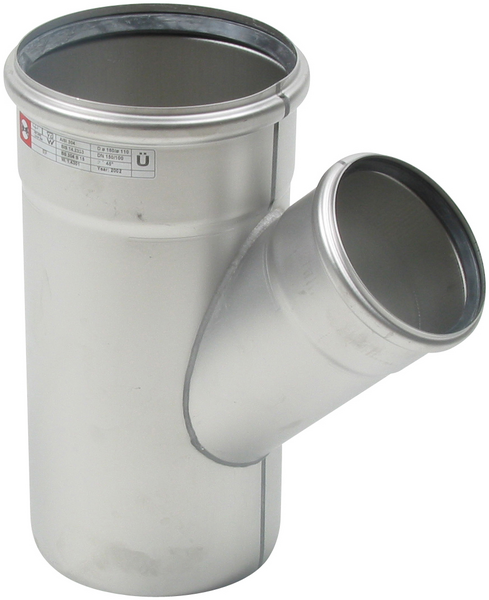 Haarayhde Blücher ruostumaton teräs 45° 110/75mm