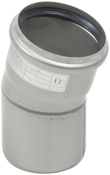 Kulmayhde Blücher 15° 75mm ruostumaton teräs