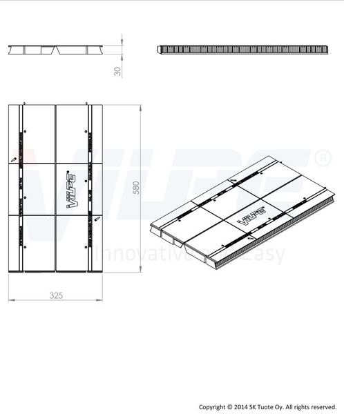 Harjatuuletin VILPE Airidge Felt huopakatto musta