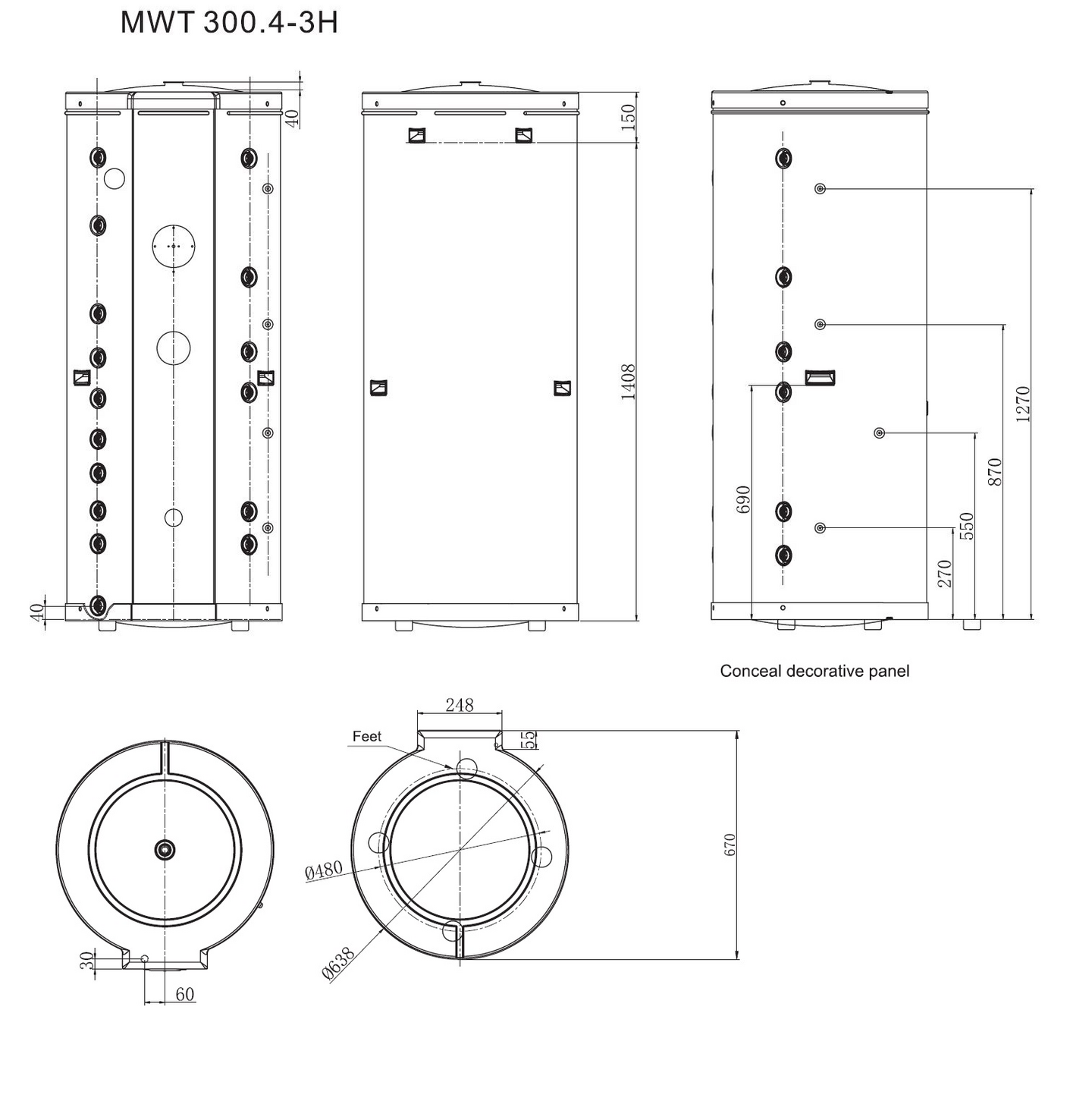 Hybridivaraaja Energy Save MWT300.3 300l 3kW