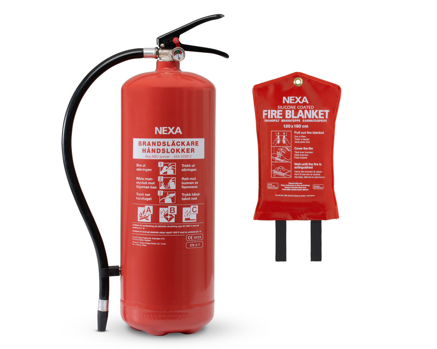 BRANDSL. PULVER + FILT RÖD 6KG