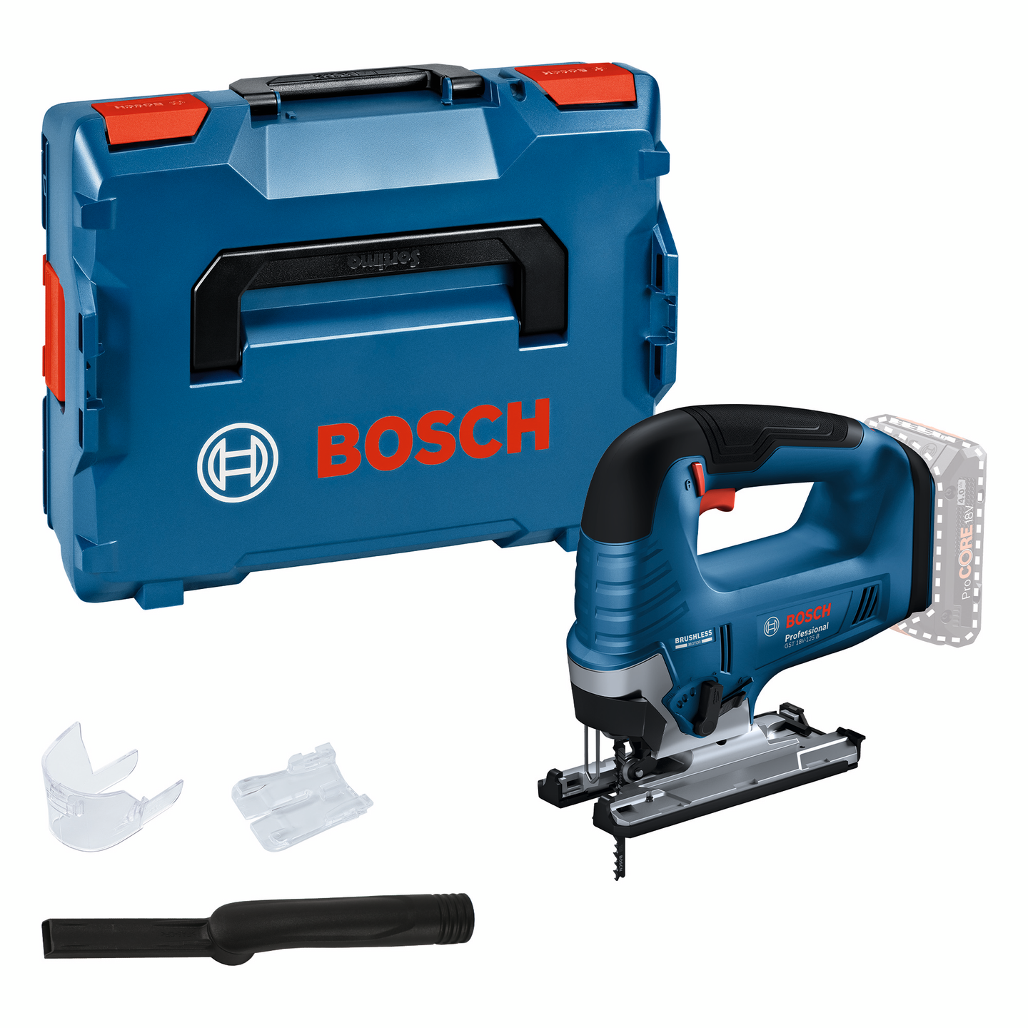 Akkupistosaha Bosch GST 18V-125 B Solo L-Boxx