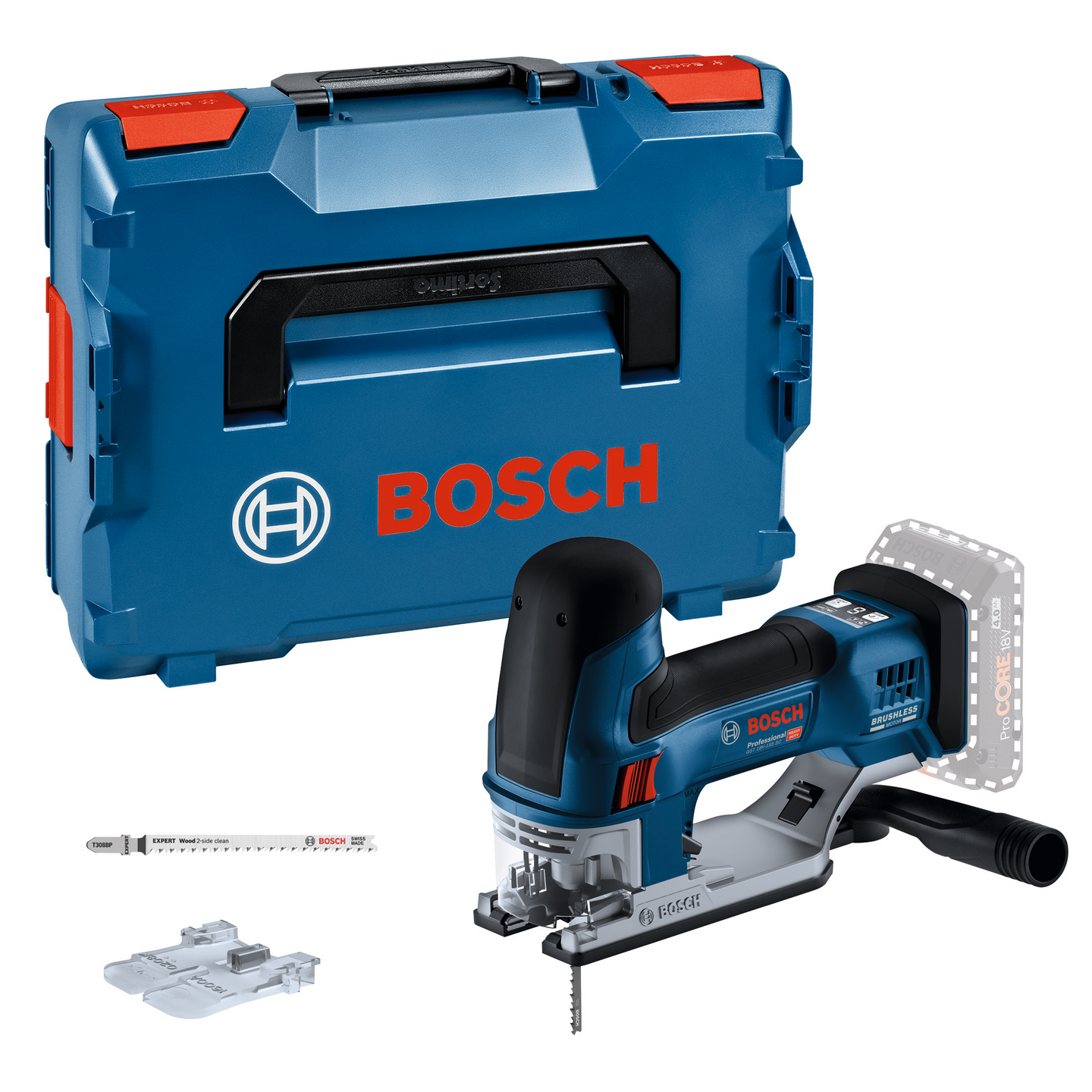 Akkupistosaha Bosch GST 18V-155 SC Solo L-Boxx