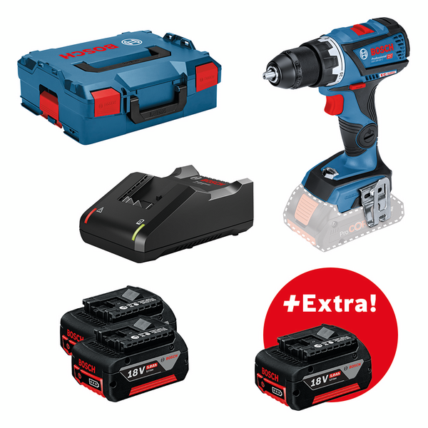 Akkuporakone Bosch GSR 18V-60 C 3x5,0Ah L-Boxx