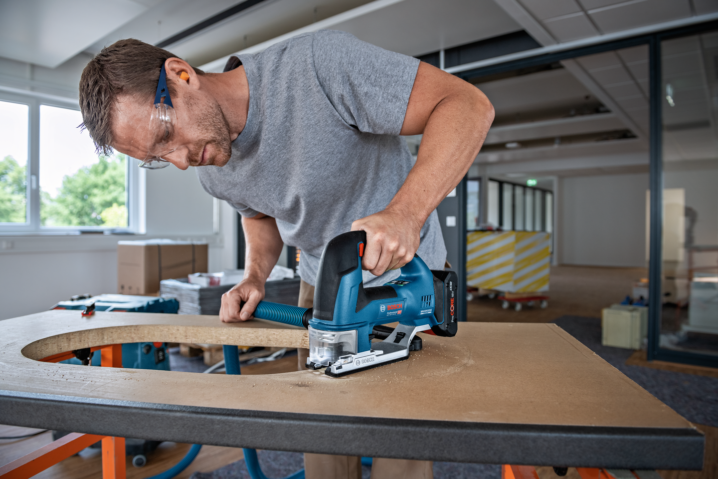 Akkupistosaha Bosch GST 18V-155 BC Solo L-Boxx