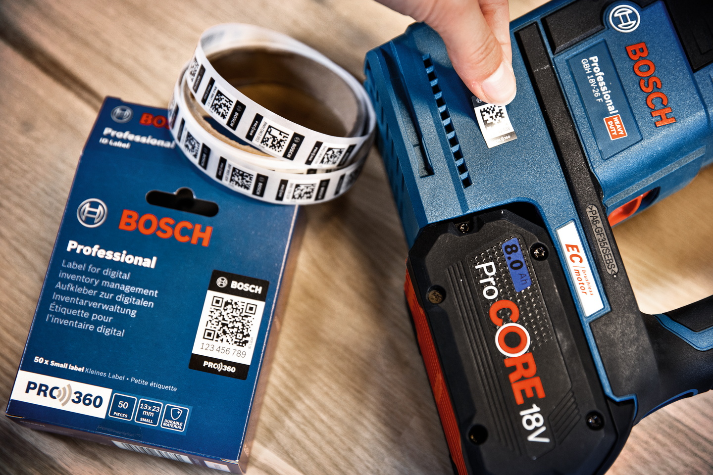 ID-tarra Bosch pieni 13x23mm 50kpl