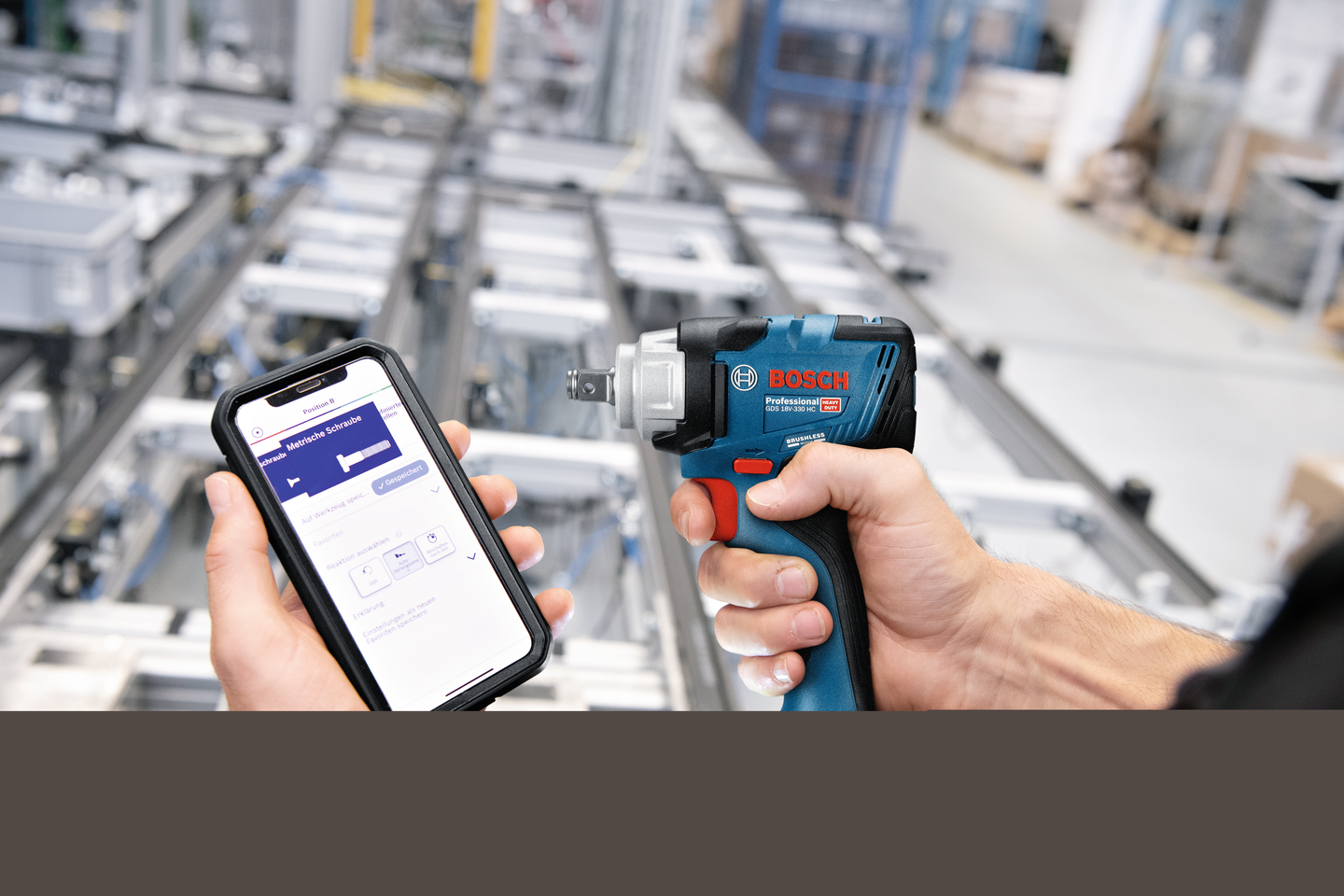 Akkuiskumutterinväännin Bosch GDS 18V-330 HC Solo