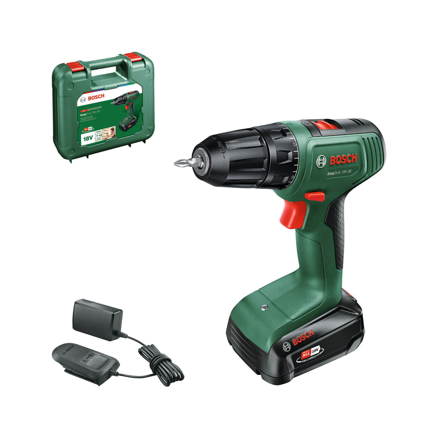 Akkuporakone Bosch EasyDrill 18V-38 1x2,0Ah