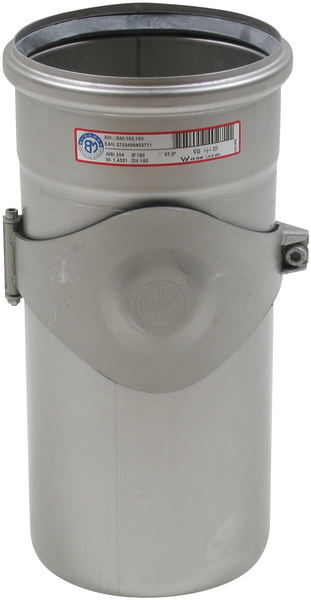 Puhdistusyhde Blücher haponkestävä teräs 160 S