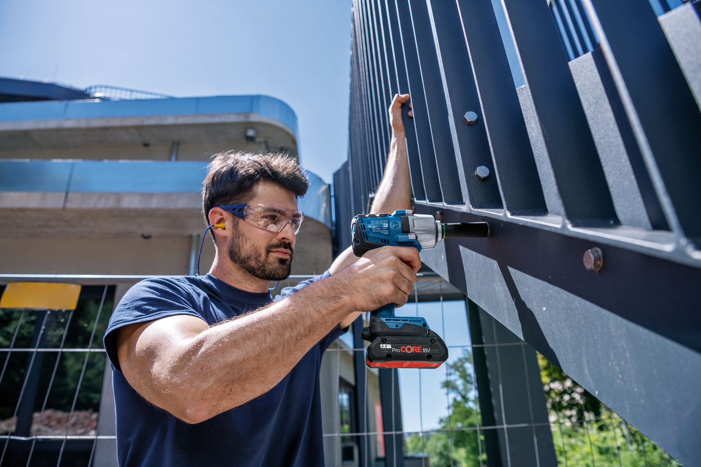 Akkuiskumutterinväännin Bosch GDS 18V-450 HC Solo L-Boxx GCY