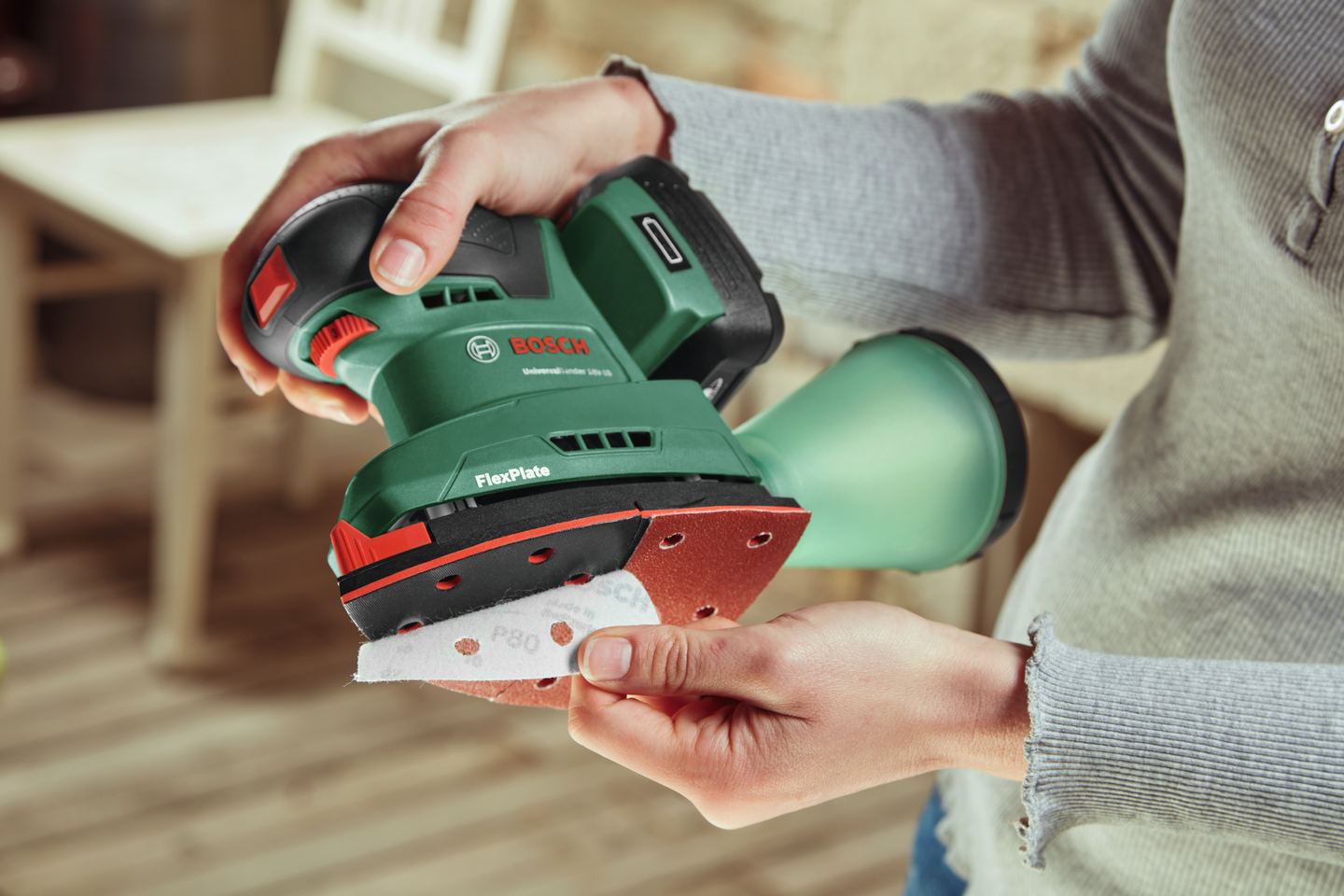 Akkuyhdistelmähiomakone Bosch UniversalSander 18V-10 Solo