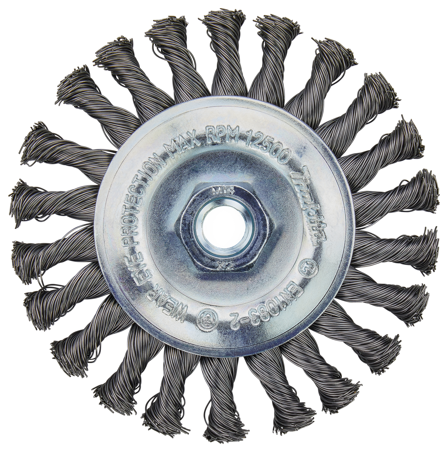 Teräsharja Makita 125mm x M14 laikkaharja (kulmahiomakoneille)