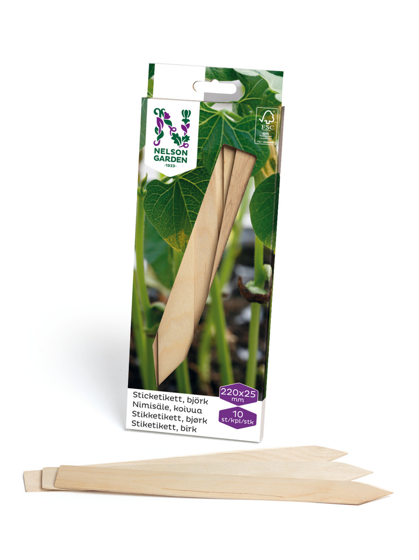 Nimikyltti Nelson Garden puu 22cm 10-pack
