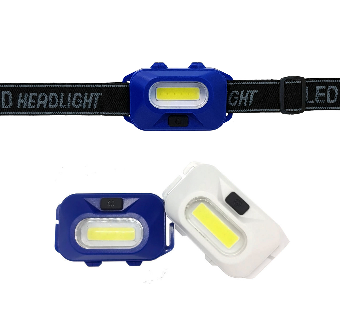 Otsavalaisin Berg 3W COB 120lm 2 kpl sininen/valkoinen