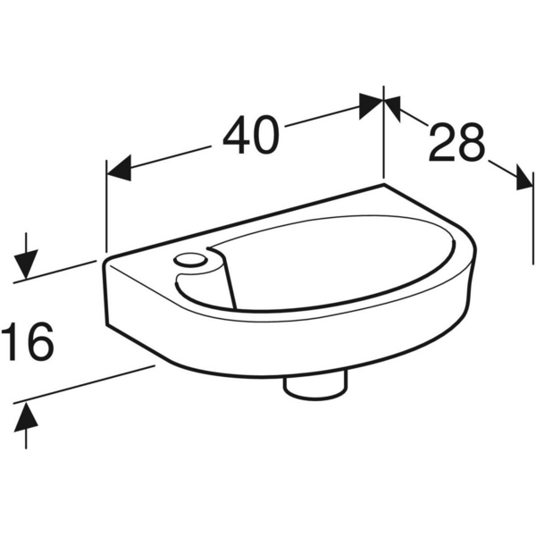 Pesuallas IDO Glow 40X28X16cm