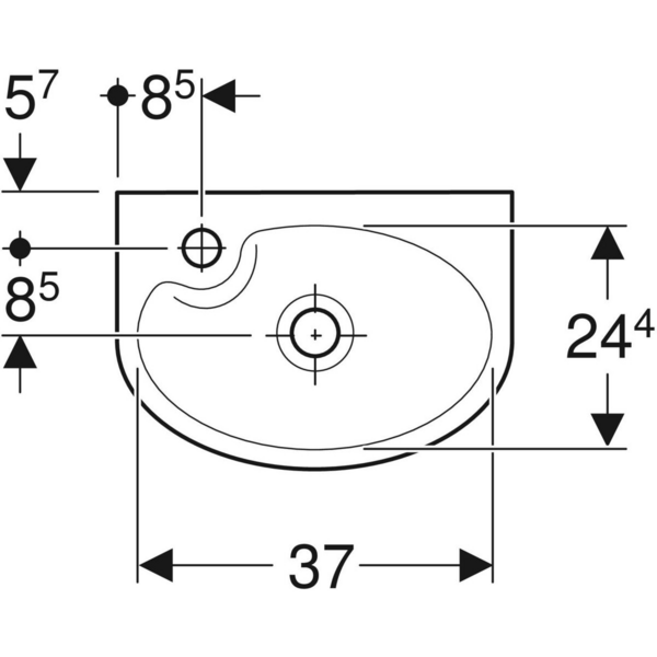 Pesuallas IDO Glow 40X28X16cm