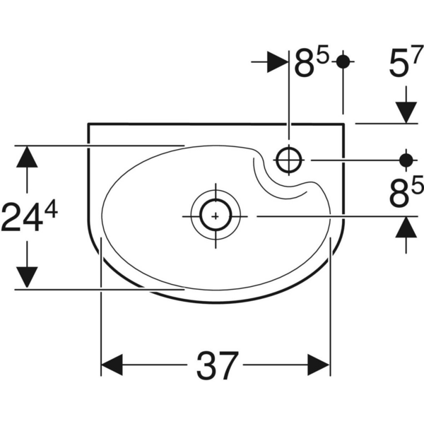 Pesuallas IDO Glow 40X28X16cm