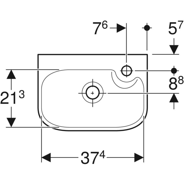Pesuallas IDO Glow Square 40X28X16cm