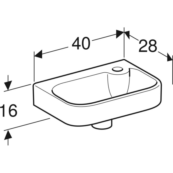 Pesuallas IDO Glow Square 40X28X16cm