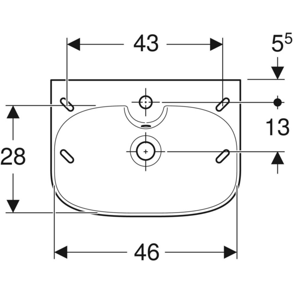 Pesuallas IDO Glow Square 50X36X17cm