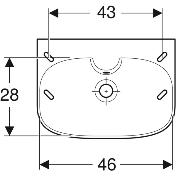 Pesuallas IDO Glow Square 50X36X17cm