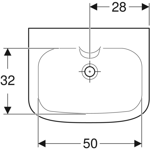 Pesuallas IDO Glow Square 56X44X17cm