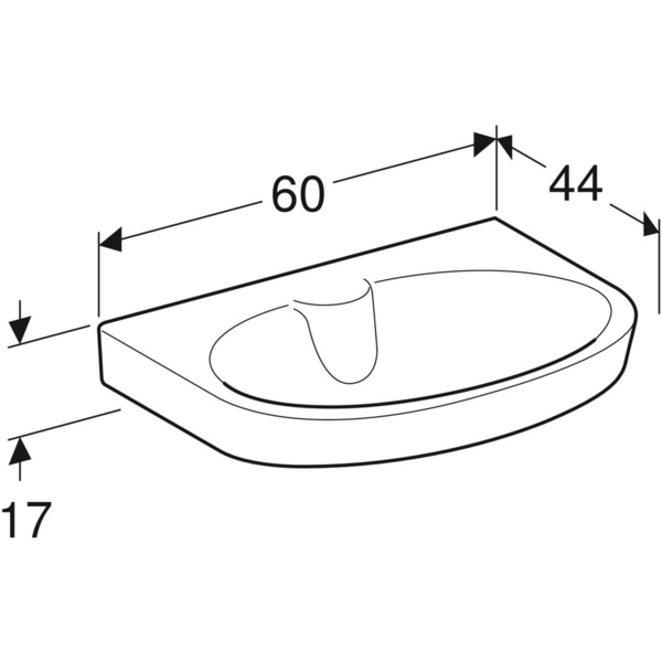 Pesuallas IDO Glow l 60 x s 44 x k 17cm
