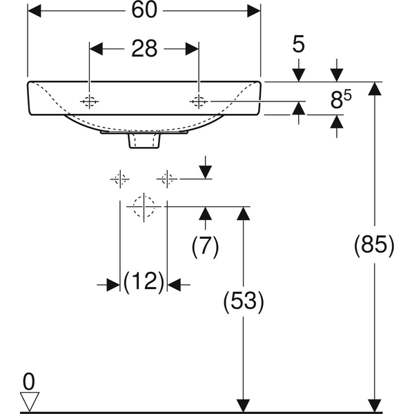 Pesuallas IDO Glow 60X44X17cm