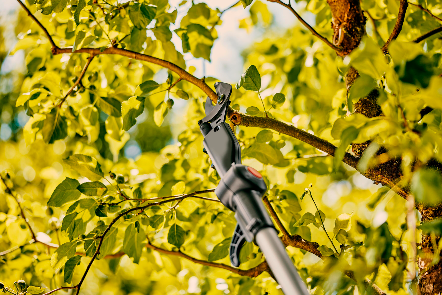 Akkuoksaleikkuri GARDENA teleskooppi HighCut 250/18V P4A Set 1x2,0Ah