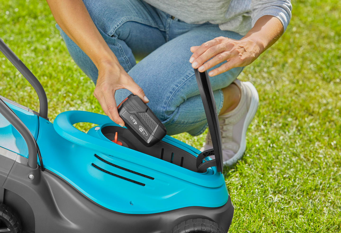 Akkuruohonleikkuri GARDENA PowerMax 30/18V P4A Set 1x4,0Ah