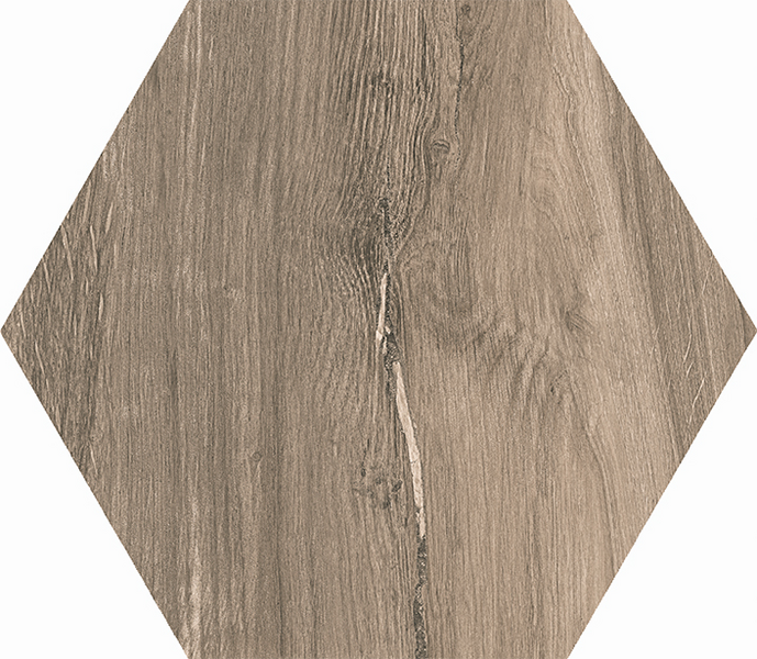KAKEL CELLO CR.ROVERE HEXA 19,8X22,8, BRUN