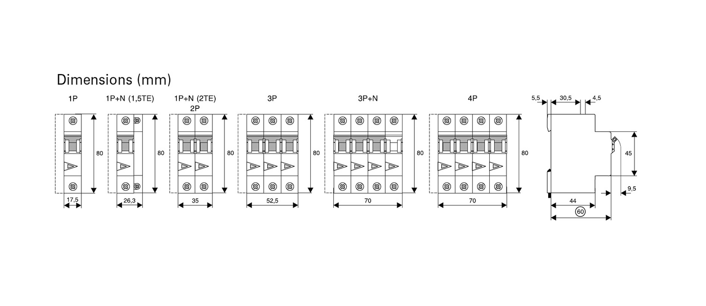 Johdonsuojakatkaisija Eaton PLS6-C10, 6KA 1-napainen C 10A