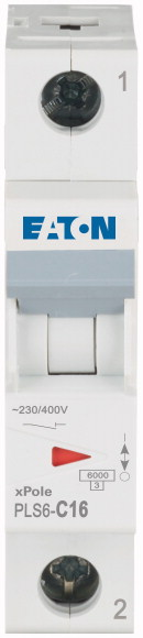 Johdonsuojakatkaisija Eaton PLS6-C20, 6KA 1-napainen C 20A