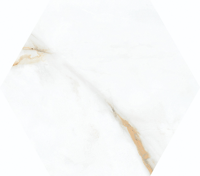 Lattialaatta Cello Cr.Torano Hexa 19,8x22,8 Dorado matta 0,84m²