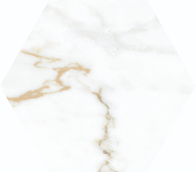 Lattialaatta Cello Cr.Torano Hexa 19,8x22,8 Dorado matta 0,84m²