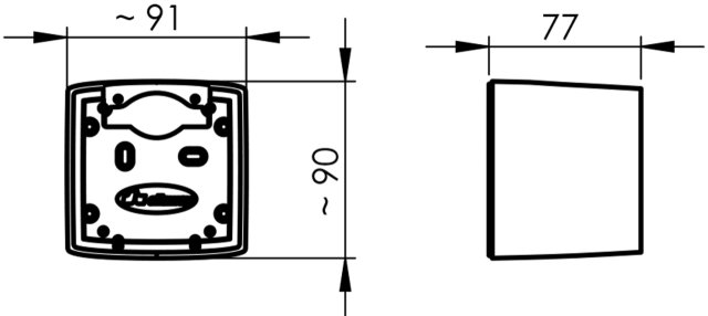 Pinta-asennuskotelo Allaway Optima 80222