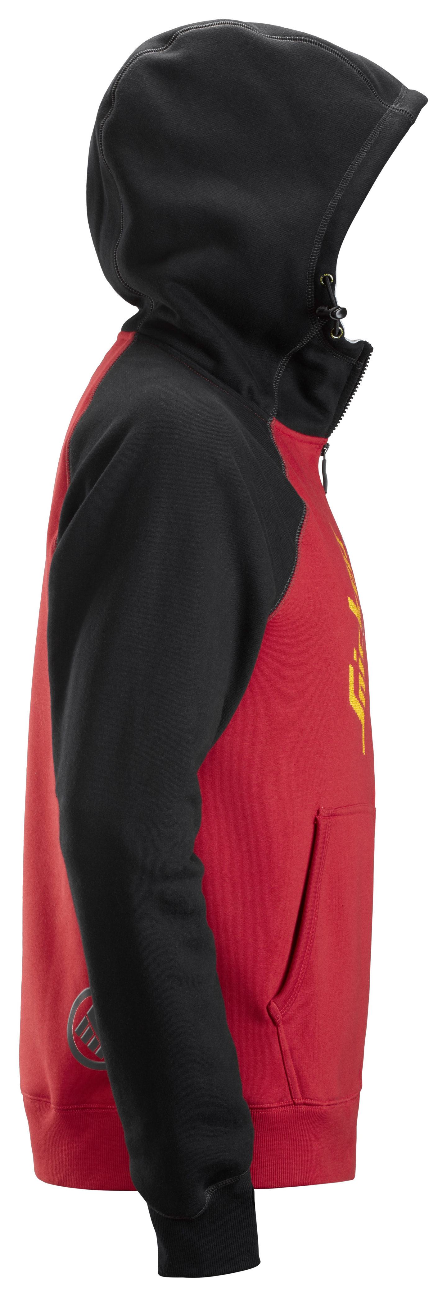 Huppari Snickers 2888-1604 vetoketju logo punainen/musta